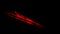 Red streaks light abstract animation background. Seamless loop