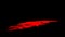 Red streaks light abstract animation background. Seamless loop