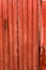 Red striped metallic rusty roof