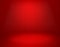 Red studio background. Empty vivid red color studio room, modern interior wall. Advertisement banner, scarlet velvet