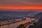 Red Sunset at Meuse River