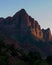 Red sunset of zion