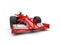 Red super fast sports racing car - front shot