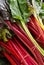 Red Swiss Chard at an Outdoor Farmer`s Market