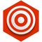 Red target mark, cross hair. Pinpoint, locate, location icon. Accurate, accuracy concept