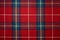 Red tartan plaid material background