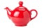 Red Teapot isolated