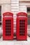 Red telephone booths