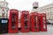 Red Telephone Booths in London England