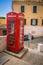 Red telephone box on Gibraltar