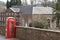 Red Telephone Box in New Lanark, Scotland