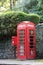 Red telephone box and post box