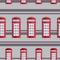 Red telephone box seamless pattern