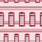 Red telephone box seamless pattern