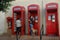 Red Telephone Boxes on the Rock of Gibraltar