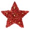 Red textured Christmas star