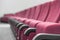 Red theater chairs in ow