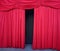 Red theater curtain