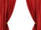 Red theater curtain