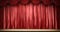 Red theater curtain