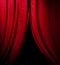 Red theater curtain