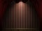 Red theater curtain with stripes wallpaper