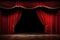 Red theatre curtain velvet entertainment performance concert opera show stage cinema