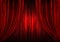 Red theatre / theater curtains