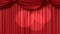 Red theatrical curtain