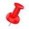 Red Thumbtack / Push Pin Isolated