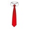 red tie with neck shirt icon
