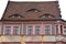 Red tile roof with eye-like windows in historic downtown, Gorlitz GÃ¶rlitz,  Germany