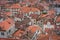 Red tiled houses roofs of Kotor Old town