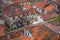 Red tiled houses roofs of Kotor Old town