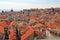 Red tiled roofs of old Dubrovnik, Croatia