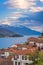 Red tiled rooftops and Lake Ohrid