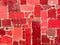 Red tiles mosaic - random pattern