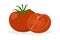 Red tomato. Healthy and fresh organic vegetable