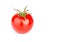 Red tomato. Ripe vegetables. Juicy tomato. Growing tomatoes. A dish for vegetarians. Source of vitamins.