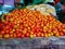 red tomato sell on the traditional market in mamuju, Indonesia