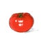 Red tomato sketch draw isolated over white