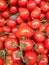 Red tomatoes background. Group of tomatoes