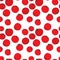 Red tomatoes seamless repeat pattern on white background