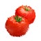 Red tomatos illustration of blots