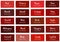 Red Tone Color Shade Background with Code and Name