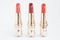 Red tone colour lipsticks