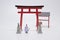 the Red Torii Gate, the mini figure of japan culture