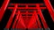 Red Torii gates in Japan. Torii gates in shrine. Shrine tunnel. CG loop animation.