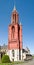 Red tower of the gothic St. John\'s church.