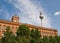 The Red Town Hall and television tower - Berlin